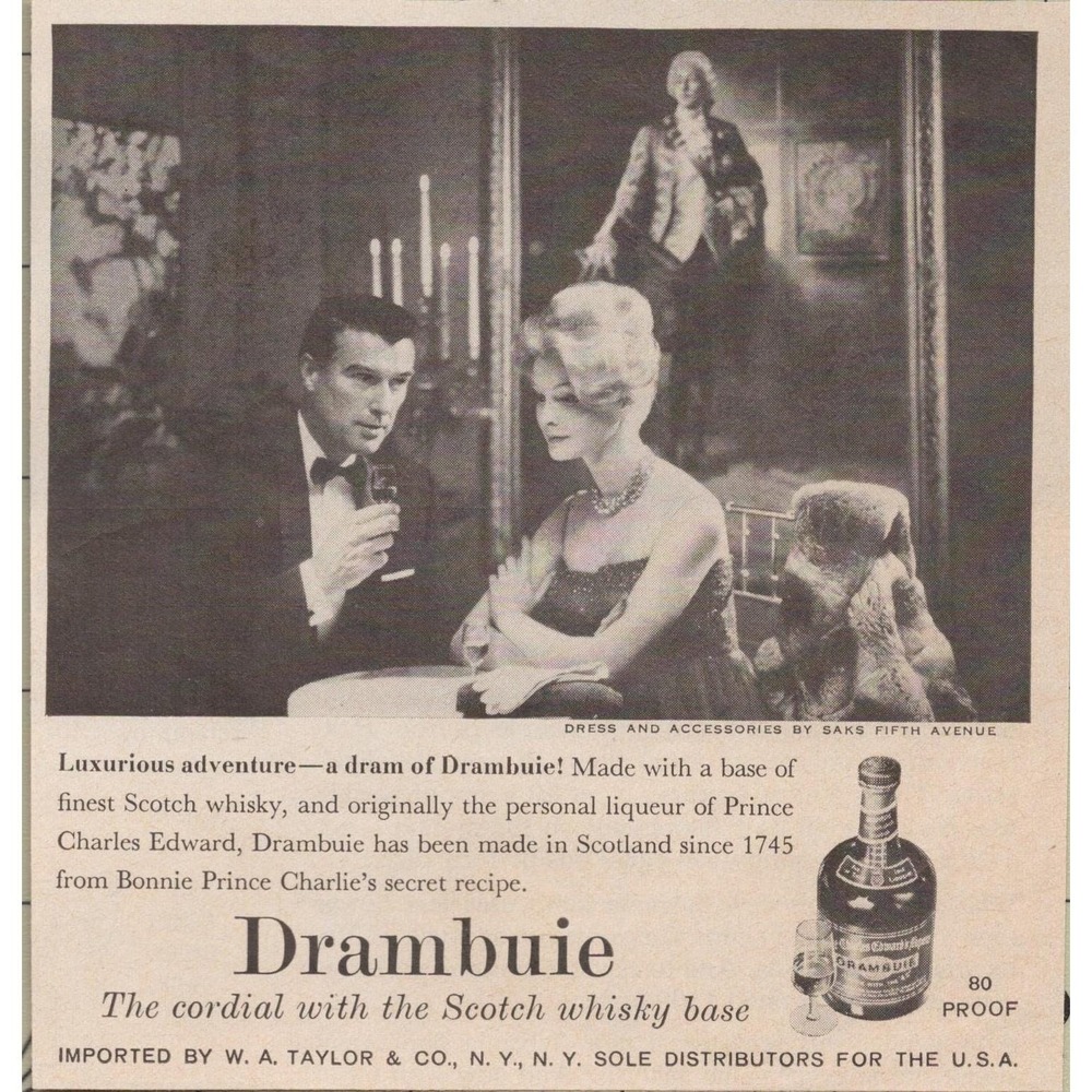 1961‎ Vintage Print Ad  Drambuie Scotch Whisky Liqueur Cordial Whisky Base